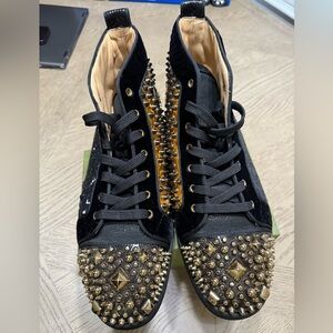 Christian Louboutin Sneakers spikes and glitter